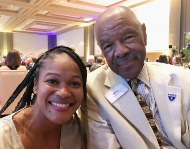 Dr. Crystal Goree with Dr. William G. Anderson