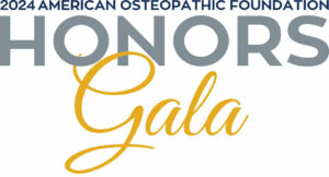 Honors Gala text in gold and gray
