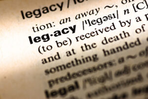 Legacy in dictionary